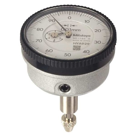 Mitutoyo 1160A Dial Indicator, 0 to 5 mm, 0-100