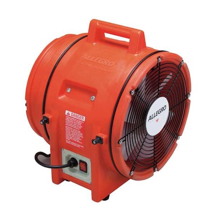 Allegro Industries 9543 Confined Space Fan, Orange, 16