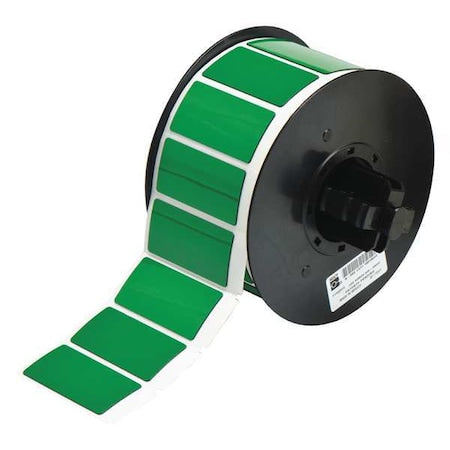 Brady B30EP-173-593-GN Raised Panel Label, Green, Labels/Roll: 300