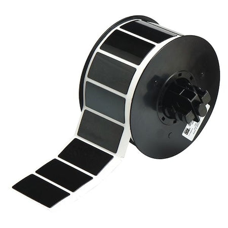 Brady B30EP-173-593-BK Raised Panel Label, Black, Labels/Roll: 300