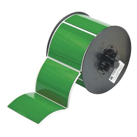 Brady B30EP-177-593-GN Raised Panel Label, Green, Labels/Roll: 125