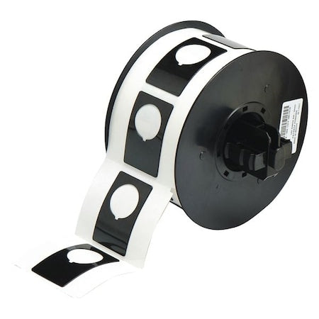 Brady B30EP-168-593-BK Raised Panel Label, Black, Labels/Roll: 180