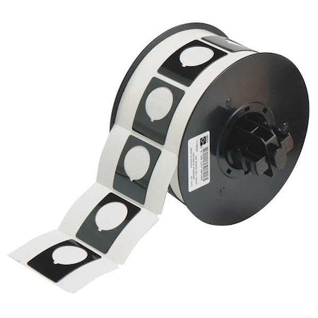 Brady B30EP-167-593-BK Raised Panel Label, Black, Labels/Roll: 200