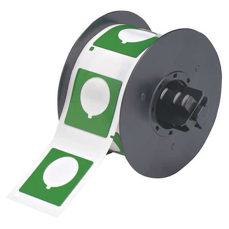 Brady B30EP-169-593-GN Raised Panel Label, Green, Labels/Roll: 190