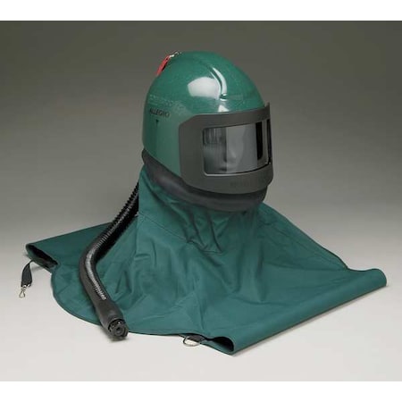 Allegro Industries NV2000LP Abrasive Blasting Helmet, Green