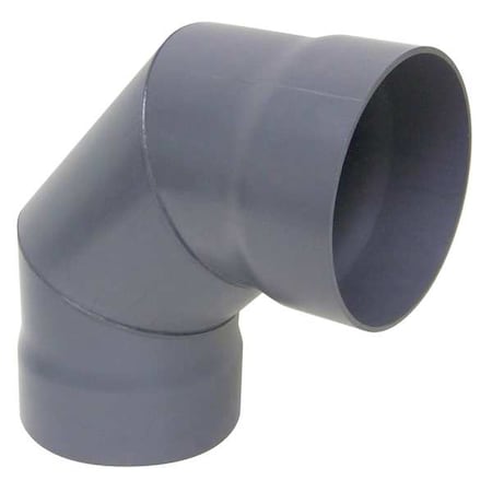 Plastic Supply PVCEA10 90 Degree Elbow, 10 in Duct Dia, Type I PVC, 13-3/4