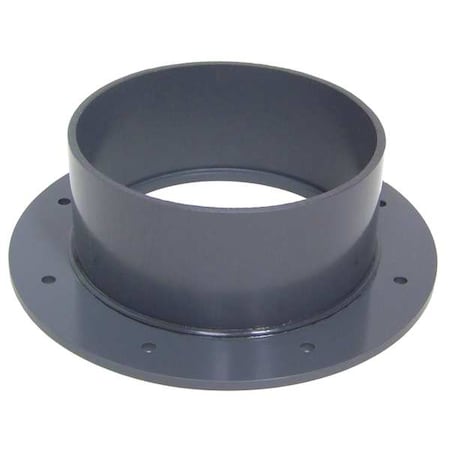 Plastic Supply PVCF14 Flange Adapter, 14 in Duct Dia, Type I PVC, 18