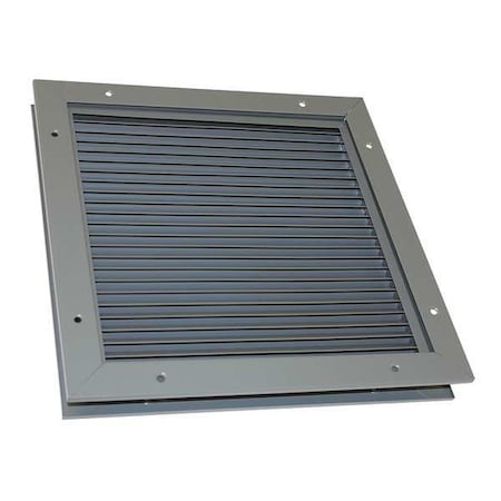 DAYTON 6WRK3 Door Louver, 26-1/8 H, 26-1/4 W, Steel