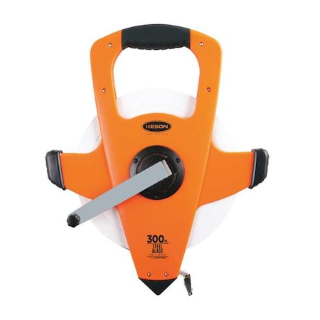 Keson NRS10300H 300 ft Engineer's Tape Measure, 3/8 in Blade