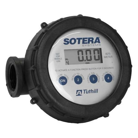Sotera 825D075BSPPS Meter, Digital, 3/4 In, 2-20 gpm