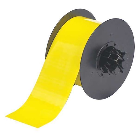 Brady B30C-2500-509-YL Label Roll, Yellow, Labels/Roll: Continuous