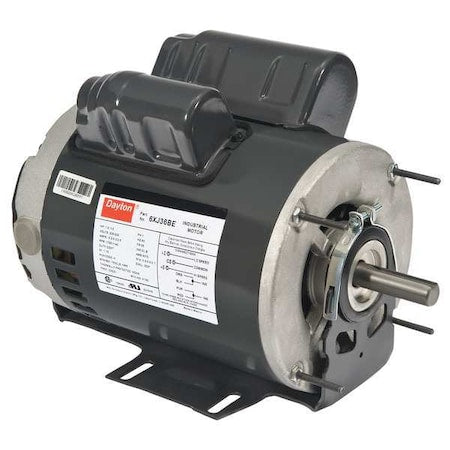 DAYTON 6XJ36 Capacitor-Start/Run General Purpose Motor, 1 hp, 1/3 hp HP, 208-230V AC Voltage, 56 Frame