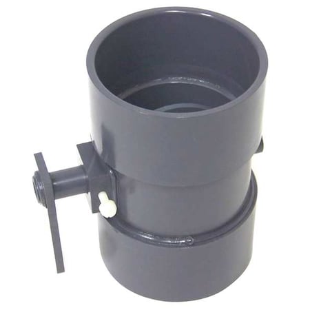 Plastic Supply PVCBD04 Round Butterfly Damper, Type I PVC, 7-1/2