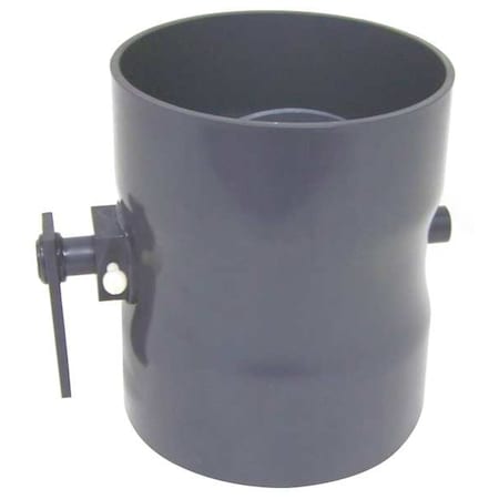 Plastic Supply PVCBD06 Round Butterfly Damper, Type I PVC, 8-1/4