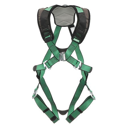 MSA Safety 10206103 V-FORM+(TM) Safety Harness Fall Protection Harness, 2XL, 310 lb, Not Applicable Chest/ Back D-Ring
