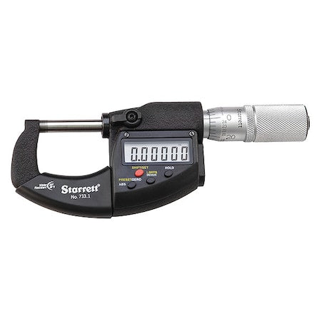 Starrett 733.1XFL-1 Digital Outside Micrometer