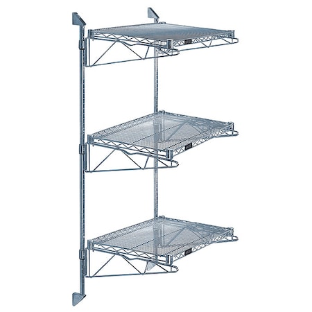 Quantum Storage Systems WC54-CB1448GY Wire Cantilever, 14 in Overall Depth