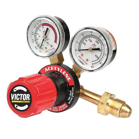 Victor 0781-9405 Oxygen Single Stage Regulator, Acetylene, Single Stage, 0.825