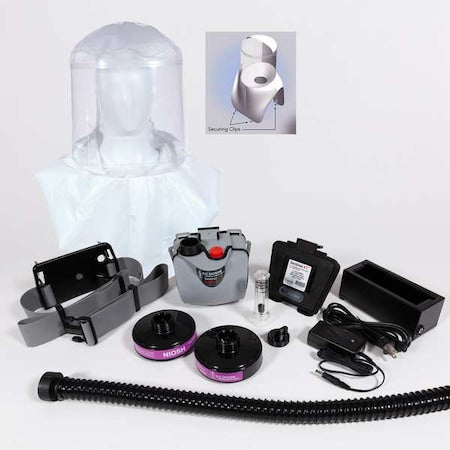 ILC Dover S-3310 PAPR System, Sentinel XT, Full Hood, Belt-Mount, Universal