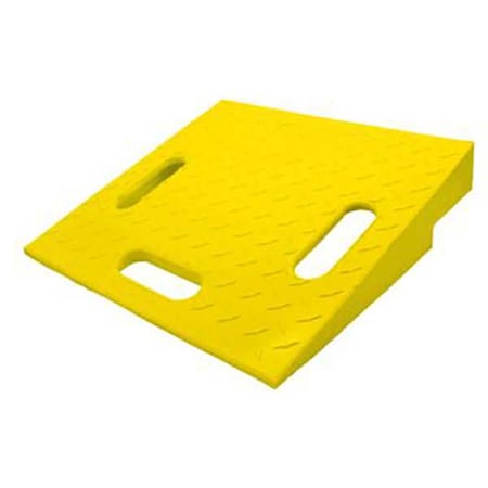 Diamondback UHB4045R Modular Hose Bridge, 4-1/2 in H, 1-9/16 ft L, 16 in W, 0 Channel, Polyurethane, Yellow