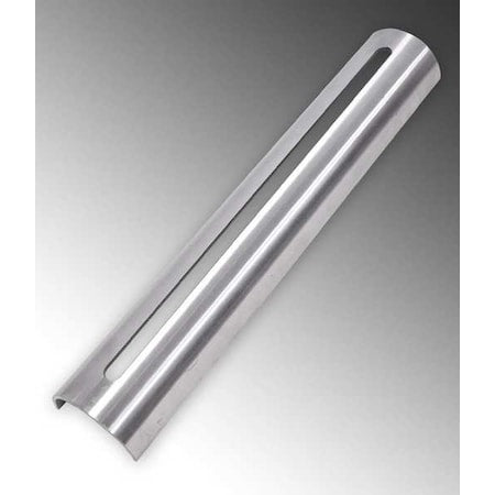 Calbrite S40000STBR Single Channel Strut, Slotted, 304 Stainless Steel, Polished, 11-1/4 in x 3/8 in Hole Size, Silver