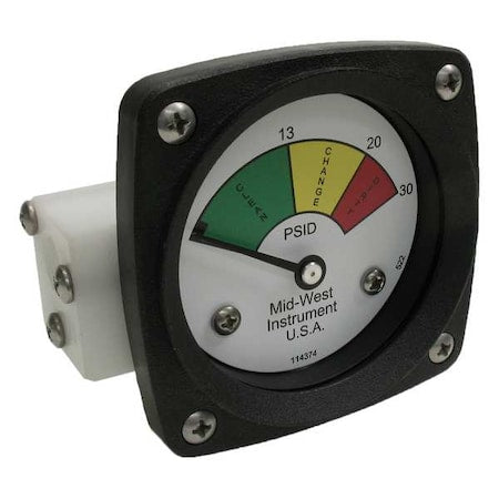 Midwest Instrument 522P-030V Gauge 3-Color Filter Change DP