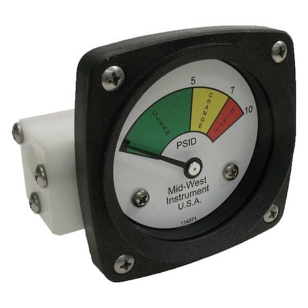 Midwest Instrument 522P-010 Gauge 3-Color Filter Change DP