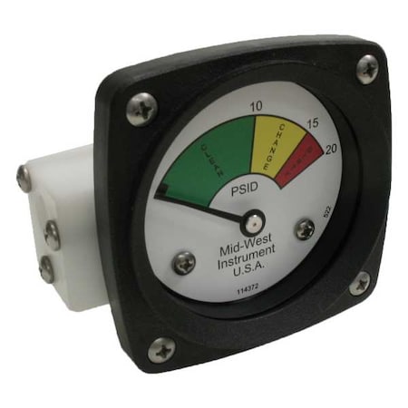 Midwest Instrument 522P-020 Gauge 3-Color Filter Change DP