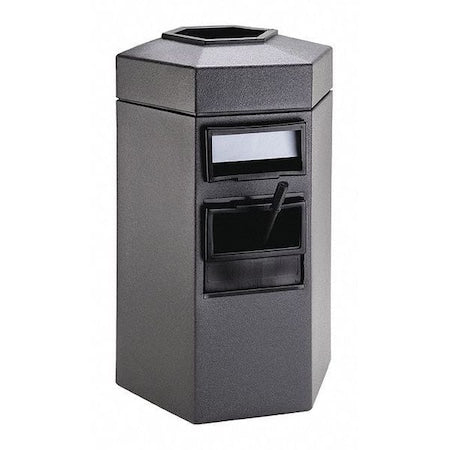 Commercial Zone Products 755324 Bermuda 1 Waste/WSC Center, Charcoal