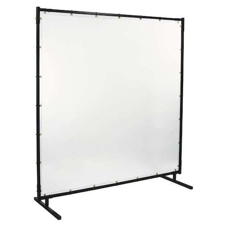 Steiner 539HD-6X8 Welding Screen, Transparent Vinyl, 8 ft W., 6 ft H., 13 oz/sq yd, 150 Degrees F Withstand Temp.