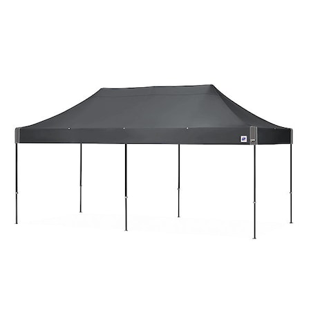 E-Z UP EC3STL20KFBKTSG Eclipse Steel Shelter, 10x20 Ft., Black Fr