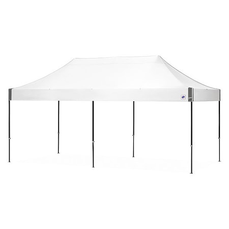 E-Z UP EC3STL20KFBKTWH Eclipse Steel Shelter, 10x20 Ft., Black Fr