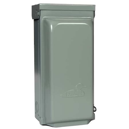 Ge U020N Steel Power Inlet, 14-3/8 in H, 5-3/16 in D, NEMA 3R