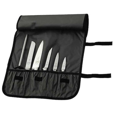 Mercer Cutlery M21800 Forged Knife Roll Set, 7 Piece Set