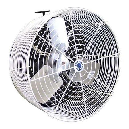 Schaefer GVK20 Standard Duty Industrial Fan, Wall Mount, 20 in Blade Dia, 115/230V, 5,470 cfm, Non-Oscillating
