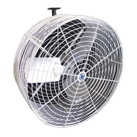 Schaefer GVK24 Standard Duty Industrial Fan, Wall Mount, 24 in Blade Dia, 115/230V, 7,860 cfm, Non-Oscillating