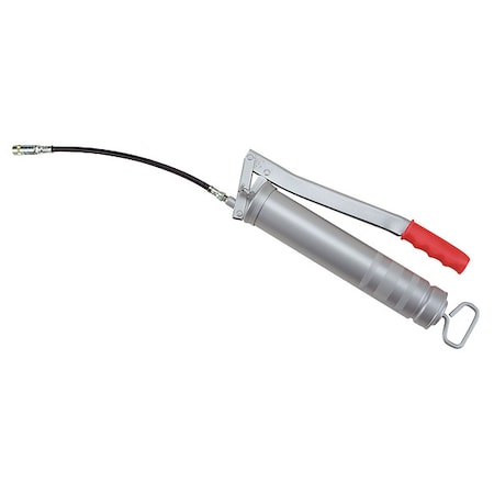 Liquidynamics 500141F Grease Gun, Lever Grip Handle, Bulk Load, Variable Stroke, Manual, 21 stroke/oz, Gray