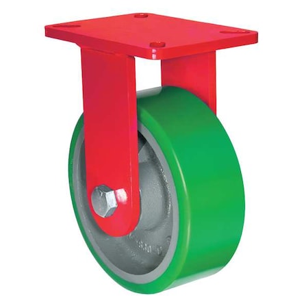 Hamilton R-HS-8SPB Plate Caster, Rigid, Polyurethane, 9 3/4