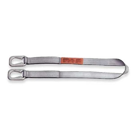 Lift-ALL UU1804TX6 Web Sling, Type U, 6 ft L, 4 in W, Polyester, Silver