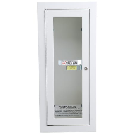 Potter Roemer Alta 7022-B Fire Extinguisher Cabinet, Semi Recessed, 26 3/4 in Height, 10 lb