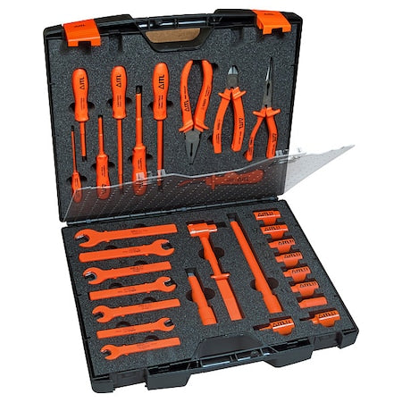 ITL 00007 1000V Insulated Maintenance Metric Tool Set, 29-Piece