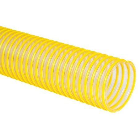 Flexaust CO 3493080025 Ducting Hose, 25 ft L, Clear/Yellow