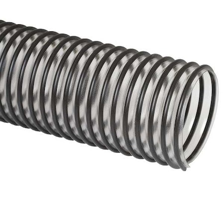 Flexaust CO 3504070025 Ducting Hose, 25 ft L, Black/Clear
