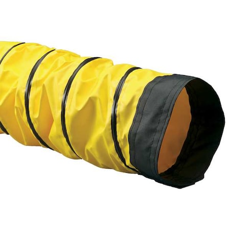 Flexaust CO 3860800025 Ducting Hose, 25 ft L, Black/Yellow