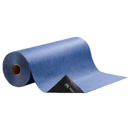 PIG MAT32300-BL Paint Booth Mat, 32 in x 100 ft, Paints, Solvents, Stains, Blue, Polypropylene