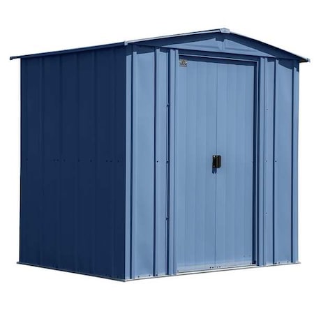 Arrow Storage Products CLG65BG Galvinized Steel Storage Shed, 6 ft x5 ft, Blue