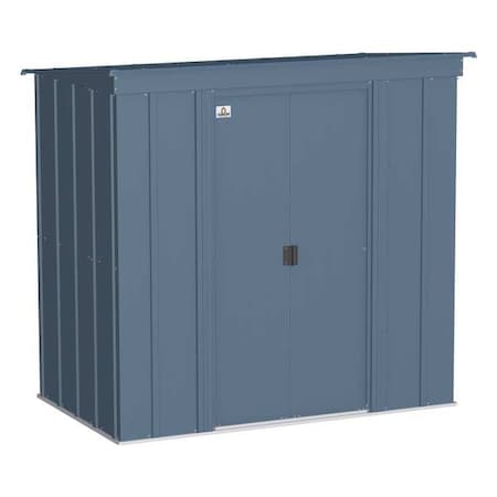 Arrow Storage Products CLP64BG Galvinized Steel Storage Shed, 6 ft x4 ft, Blue