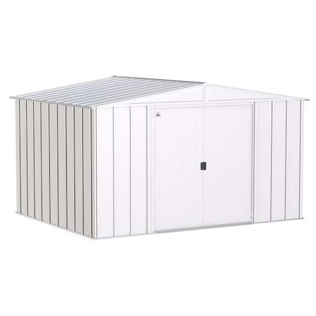 Arrow Storage Products CLG108FG Galvinized Steel Storage Shed, 10ftx8 ft, Gray