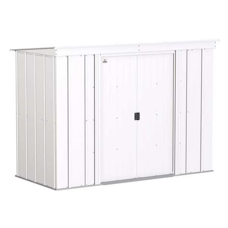 Arrow Storage Products CLP84FG GalvinizedSteelStorageShed8 ft x4 ft, Gray