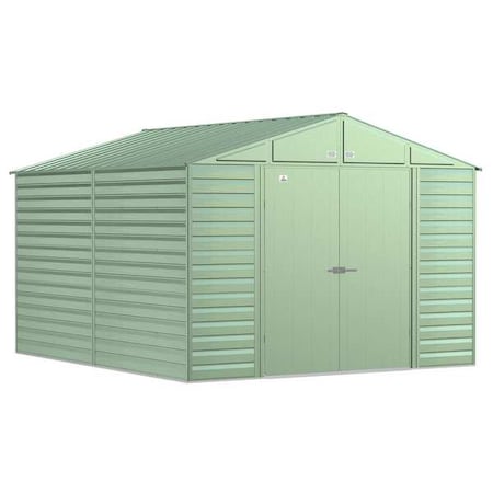 Arrow Storage Products SCG1012SG Galvinized Steel Shed, 10 ft x 12 ft, Green